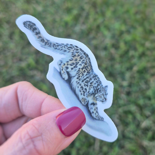 Snow Leopard Sticker